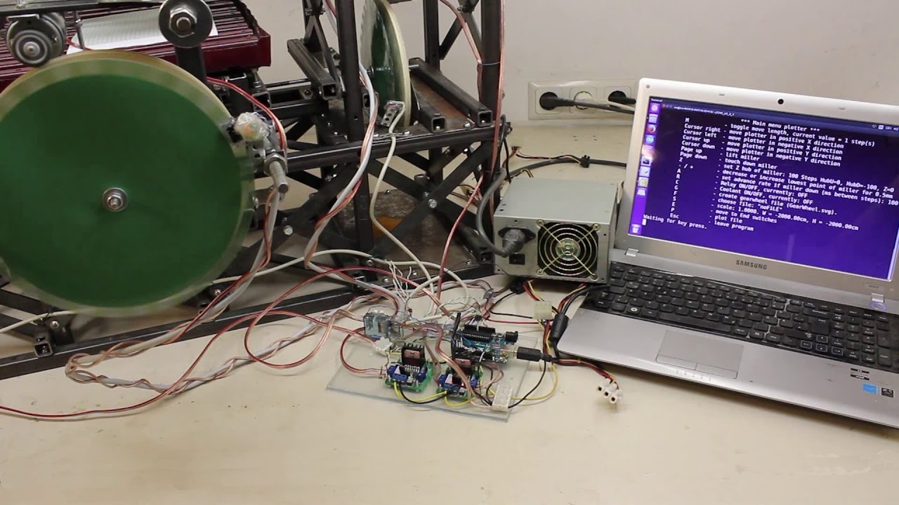 CNC v3.2.1 - electronics using DC motors and rotary encoders
