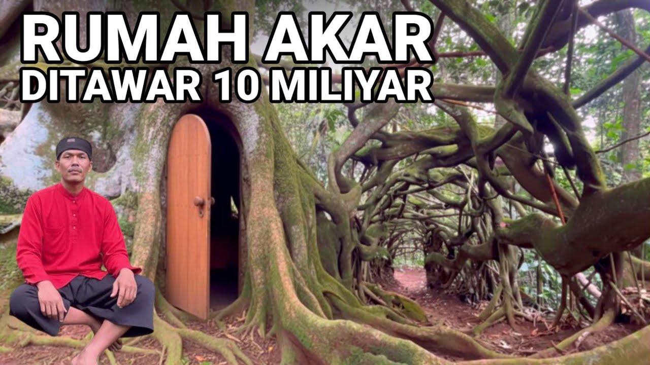 VIRAL..! RUMAH 10 MILIYAR TERBUAT DARI AKAR LAGI VIRAL DI JAWA BARAT