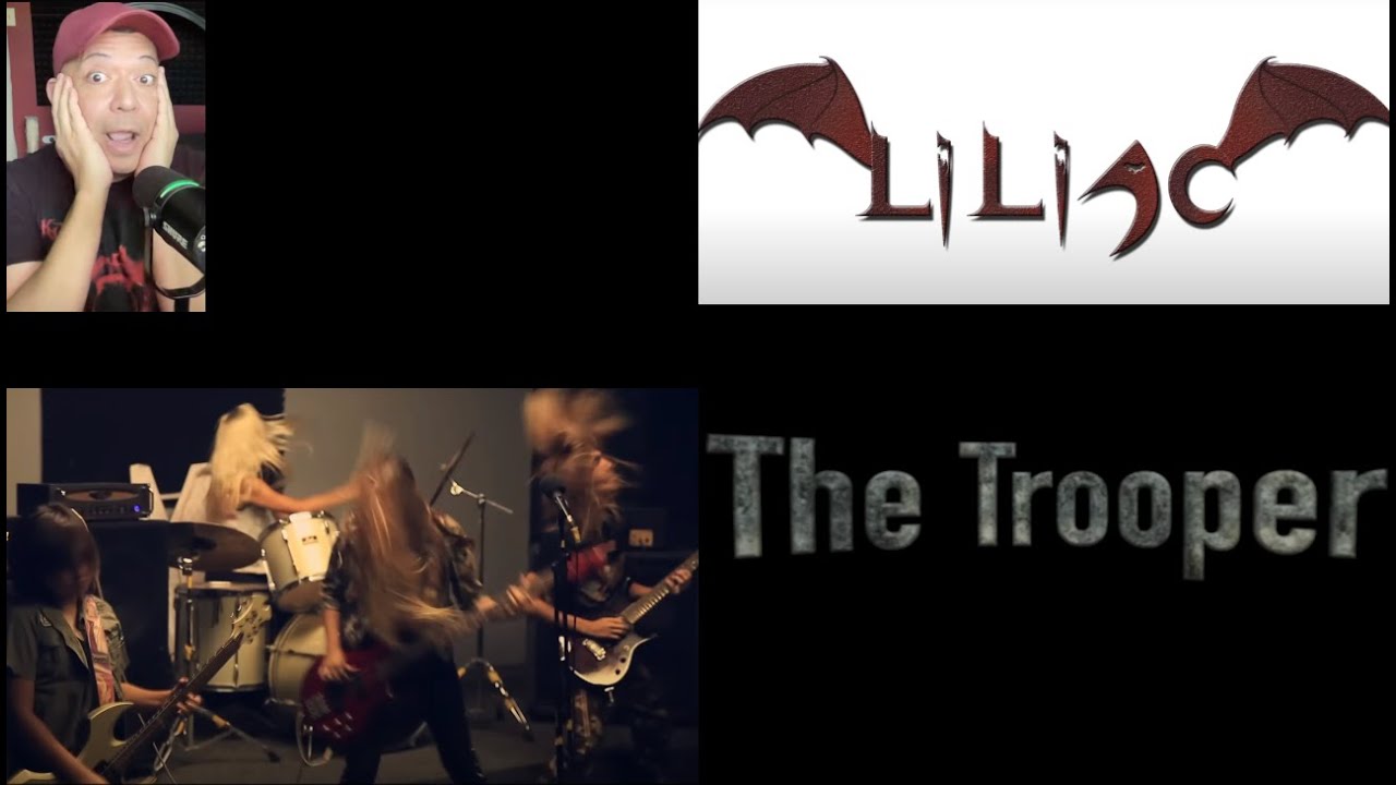 Reaction to Liliac The Trooper cover of Iron Maiden, this ROCKED!!! Ethan did a SOLO??? WOW!!!