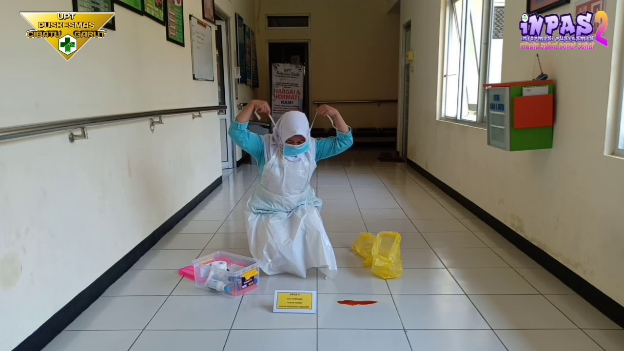 Penggunaan SPILL KIT INFEKSI~UPT Puskesmas Cibatu Garut