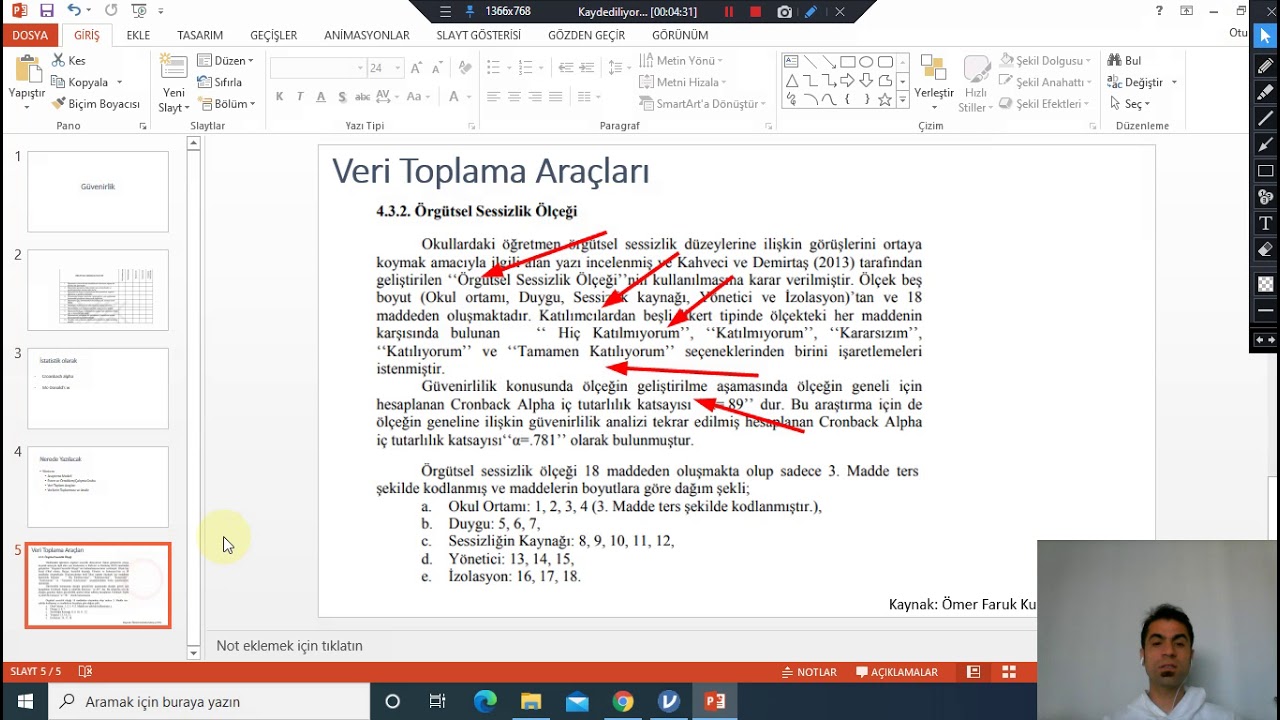 Jamovi ile Güvenirlik Katsayısı Hesaplama