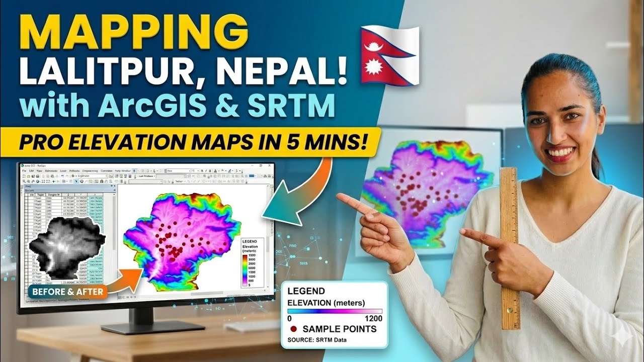 How to extract elevation data from DEM file #gistutorial