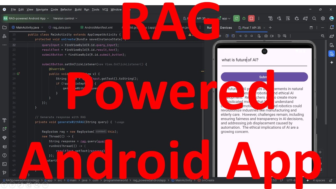 How to Build RAG-Powered (Retrieval-Augmented Gen) Android App with Gemini Embedding & Flash Models?