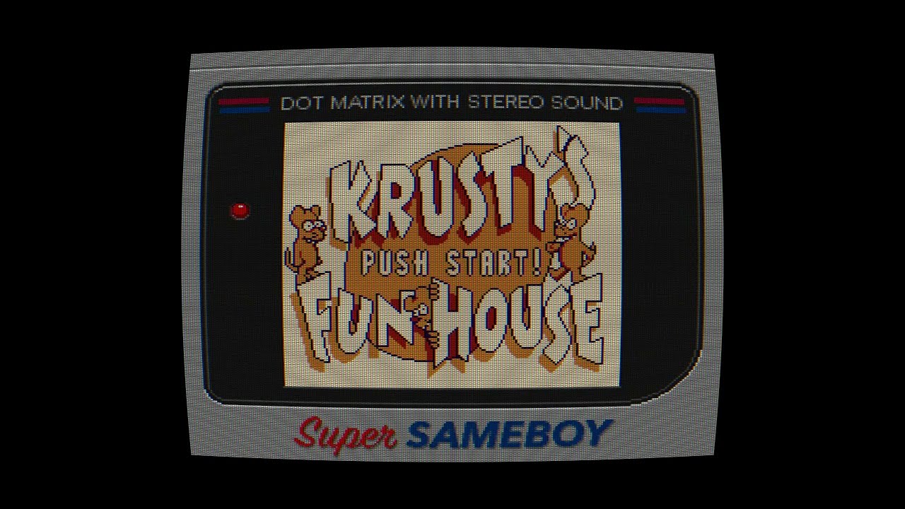 (Gameplay - 3124) Krusty's Fun House (Super Gameboy - 4)