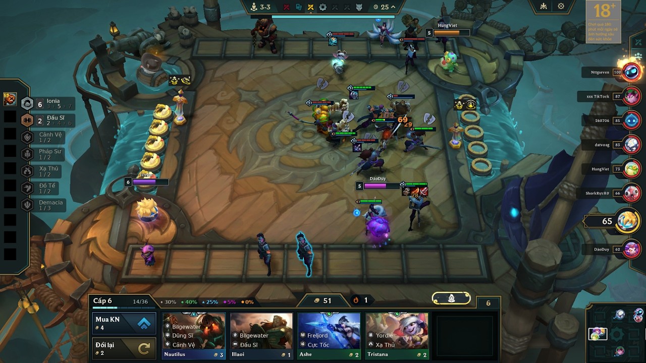 Đấu Trường Chân Lý Rank Đồng 3 Đội Hình Ionia Trận Thăng Hạng Rank Đồng 2