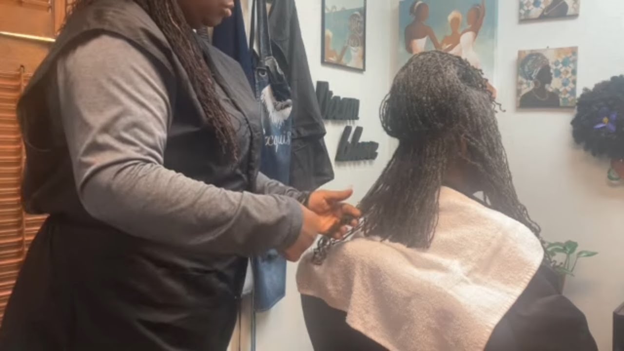 Cutting Sisterlocks Cut & Results 616 #HairForTheJourney #Sisterlocks #Microlocs #cutsisterlocks