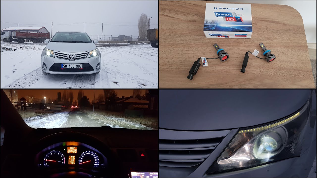 Photon Ultimate Led H11 / Toyota Avensis T27 / Diamond Vision H9, T20  #PhotonUltimateLed #PhotonLed