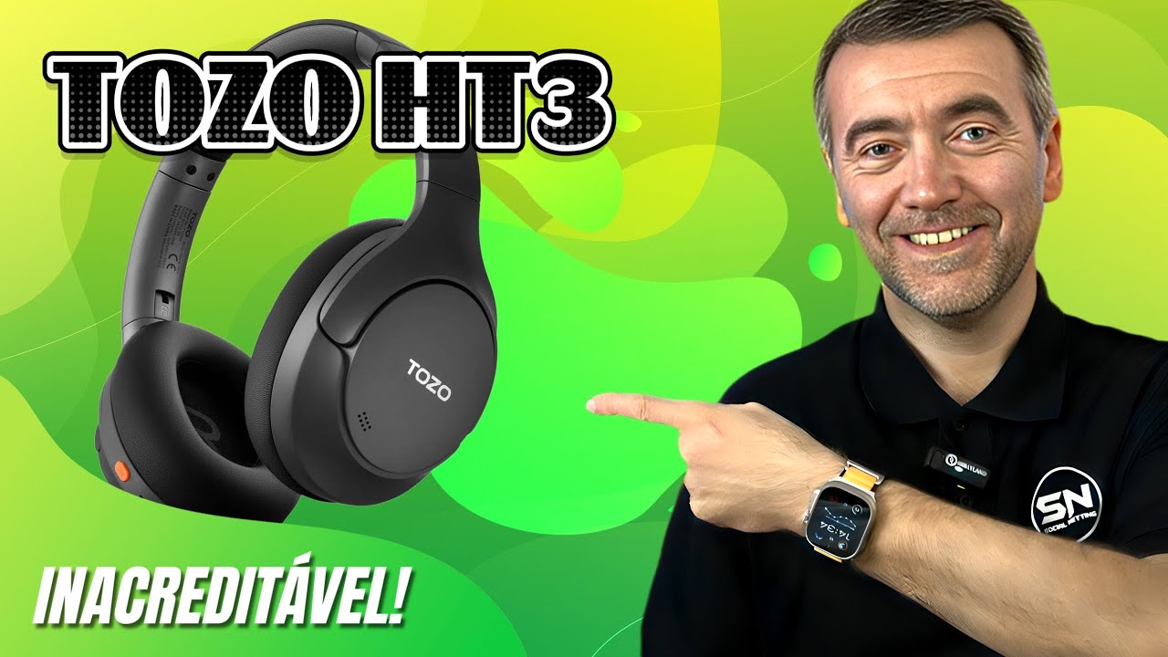 TOZO HT3 – Estes Headphones BARATOS Têm Tecnologia de TOPO!? ANC, Hi-Res e 90h!
