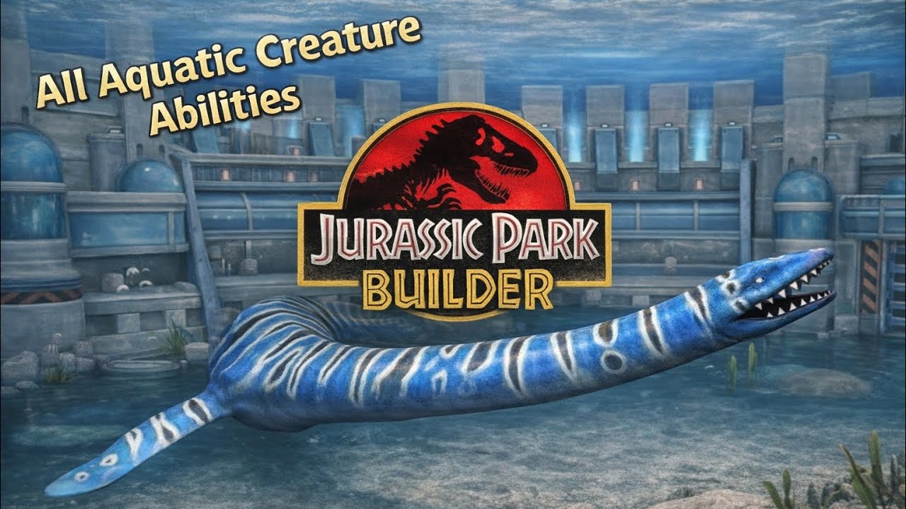 All Aquatic Creature Abilities in Jurassic Park Builder