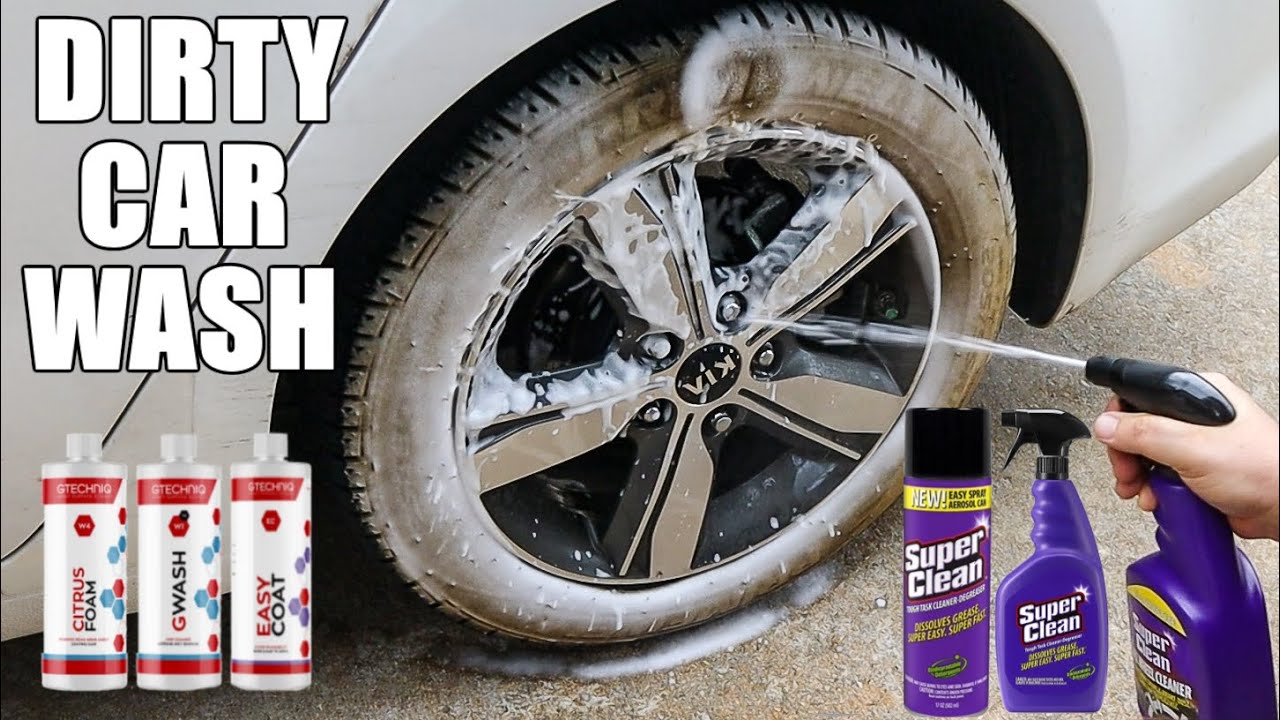 Dirty Car Wash with Super Clean | Car Wash Tips | Gtechniq Soaps