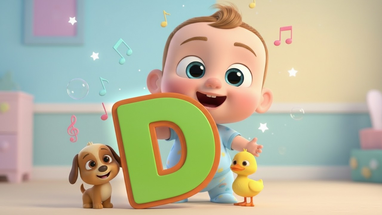 Letter D Song | Learn Letter | Nursery Rhymes & Kids Songs | Uçankuş Hikaye Kanalı