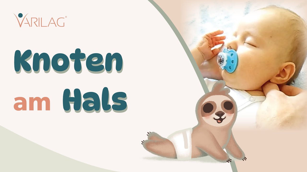Baby liegt schief - Knoten in der Halswirbelsäulenmuskulatur - Dehnungsgriffe und Übungen