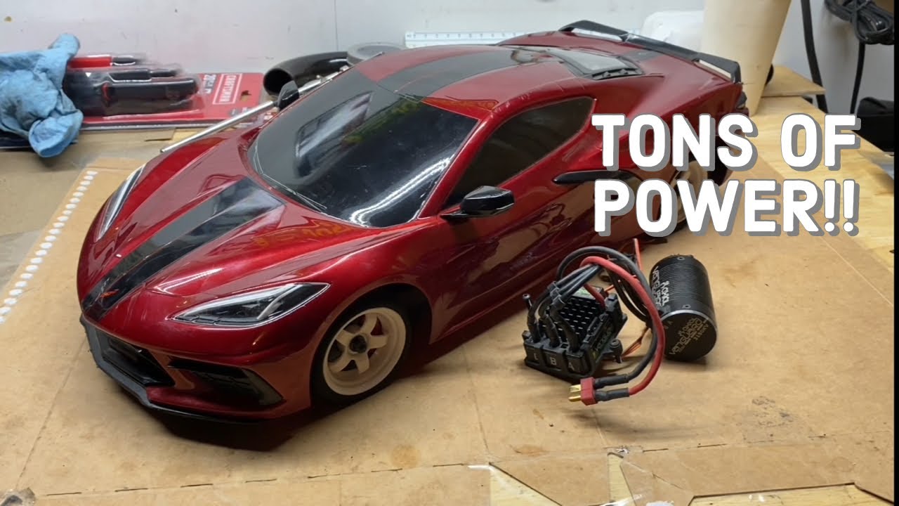 Traxxas C8 corvette brushless conversion!
