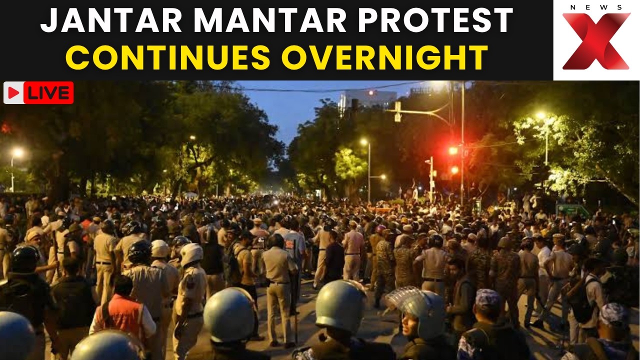 Jantar Mantar Protest LIVE: Supporters Stay Put As Overnight Sit-In Continues | NewsX