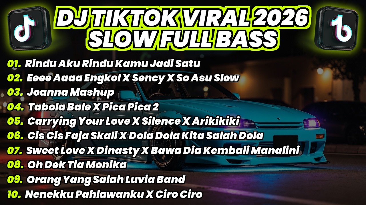 DJ TIKTOK VIRAL TERBARU 2026 - RINDU AKU RINDU KAMU - E ENGKOL X JOANNA - FULL BASS SLOW