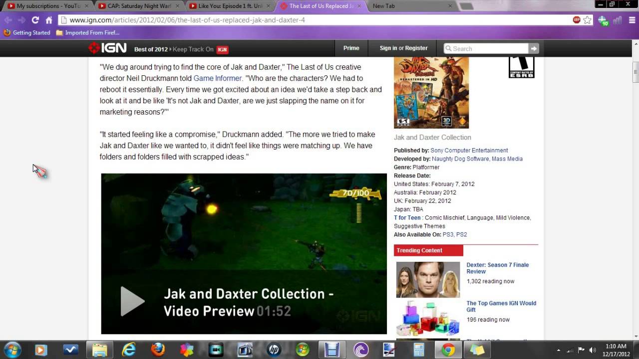 The Last Of Us, Replaced Jak & Daxter 4? (Article)