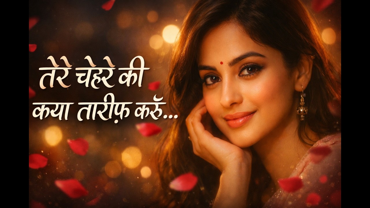 तेरे चेहरे की क्या तारीफ़ करूँ ❤️ | Romantic Hindi Video Song | Love Feeling Video