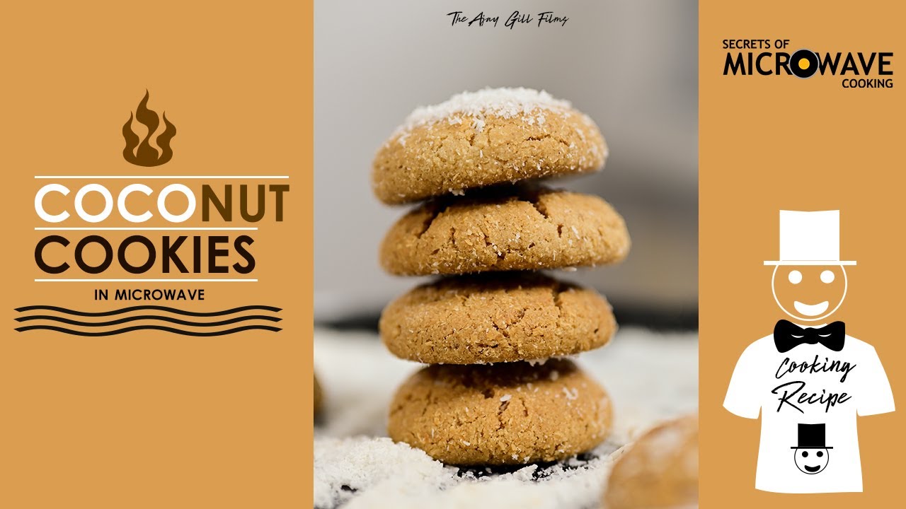 Coconut Cookies Recipe | Cookies Recipe | Easy Cookie Recipe | in Microwave | Chef Joravar Singh