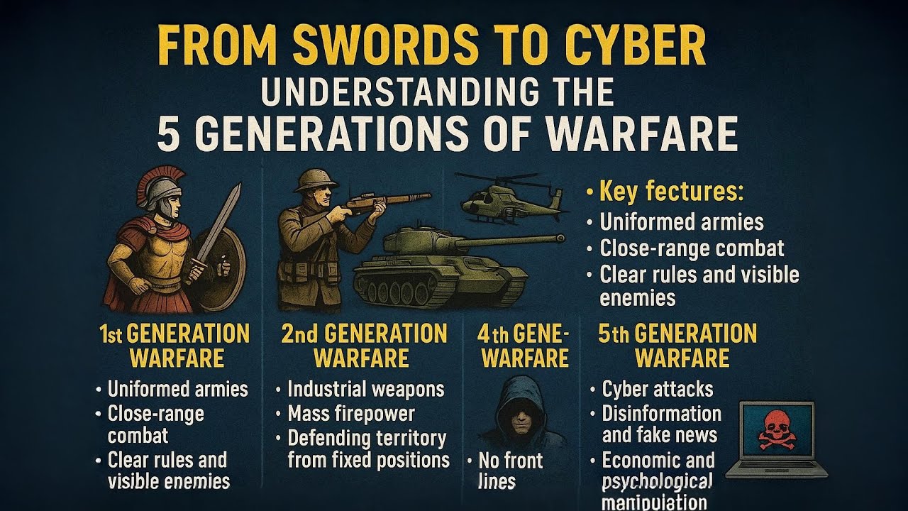 What Is 1st 2nd 3rd 4th And 5th Generation Warfare | Knowing Info 777