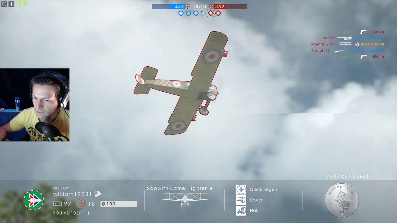 Battlefield 1 - Countered by Burton LMR | Attack plane
