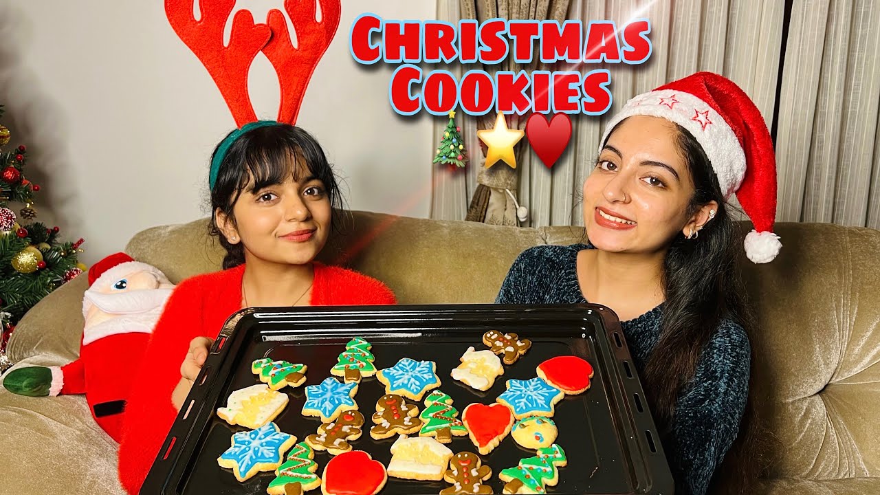 Christmas Special Cookies 🍪 🎄♥️ | Ishaani Krishna | Hansika Krishna.