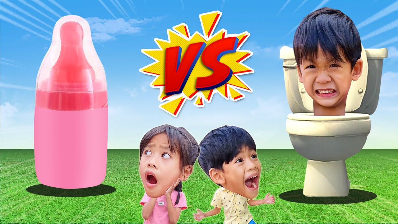 ขุนเขาสกิบิดี้ vs อมยิ้มขวดนม แย่แล้ว !? ขุนเขากลายเป็นสกิบิดี้ I หนูดีมาแล้วจ้า
