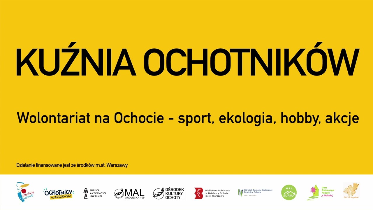 Kuźnia Ochotników - Sport, ekologia, hobby, akcje (audiodeskrypcja)