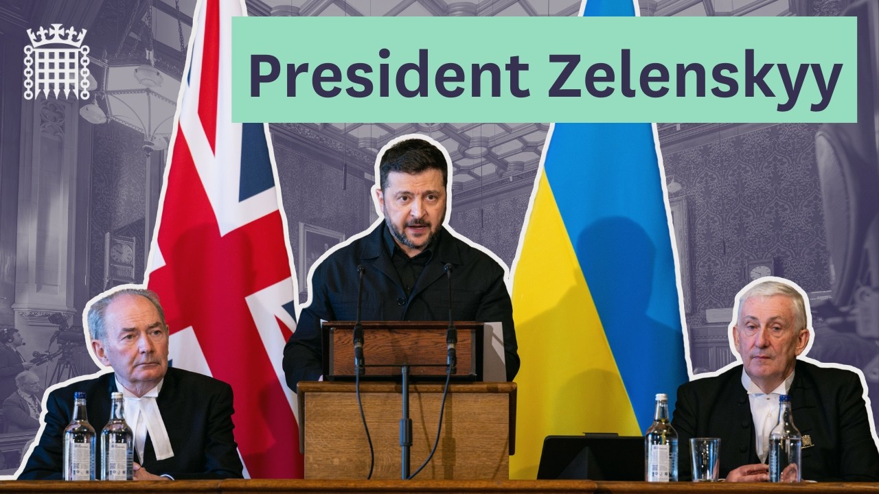Президент Зеленский обращается к парламентариям
