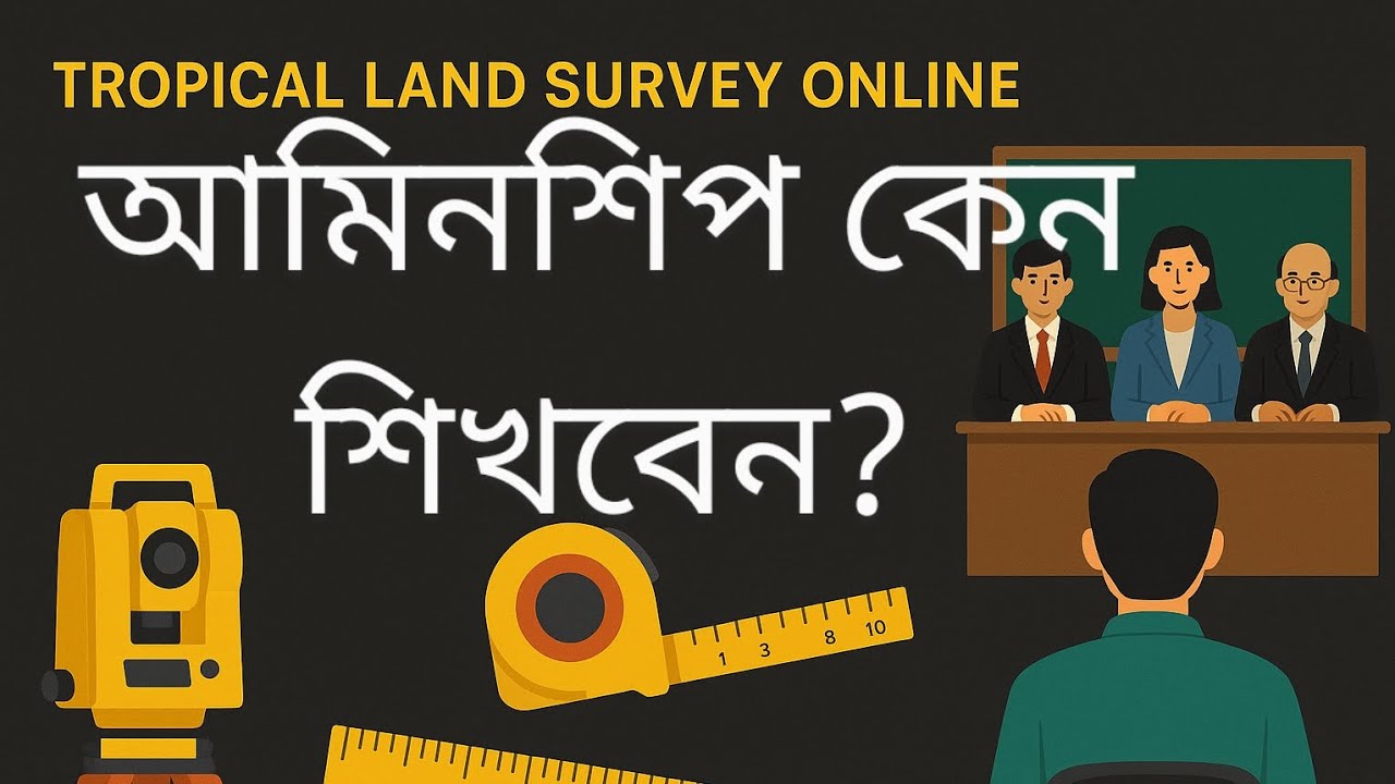 আমিনশিপ শিখার উদ্দেশ্য কি? কেন শিখবেন।। ভূমি জরিপ কোর্স।।#ভূমিজরিপ