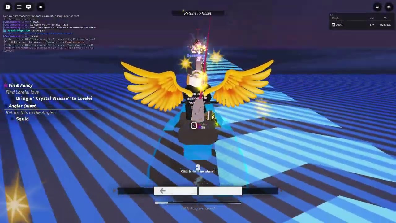 Whale hunting in fisch! Read description.