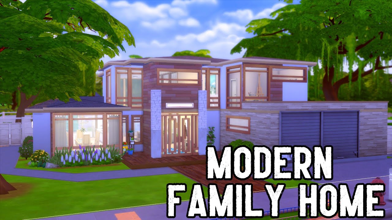 Modern Family Home / Stop Motion Film / The Sims 4 House Build