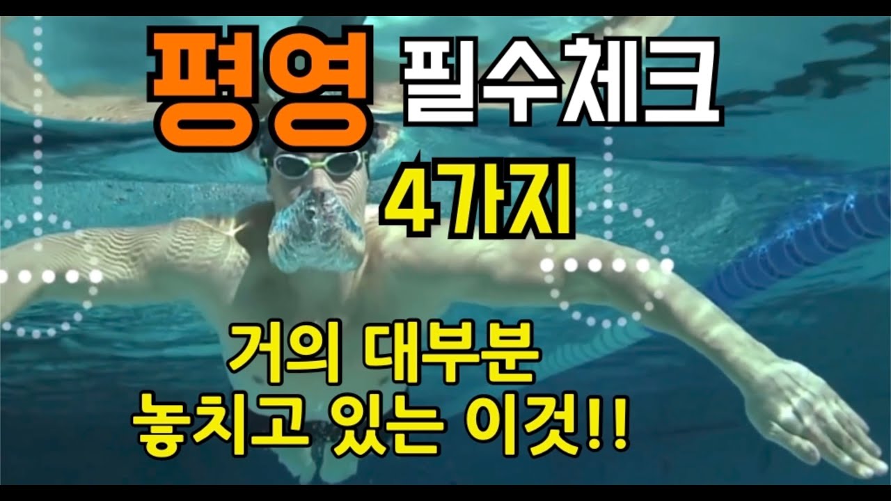 평영 할때마다 신경써야 할 것들 4가지(평영발차기,평영팔,평영스트로크)