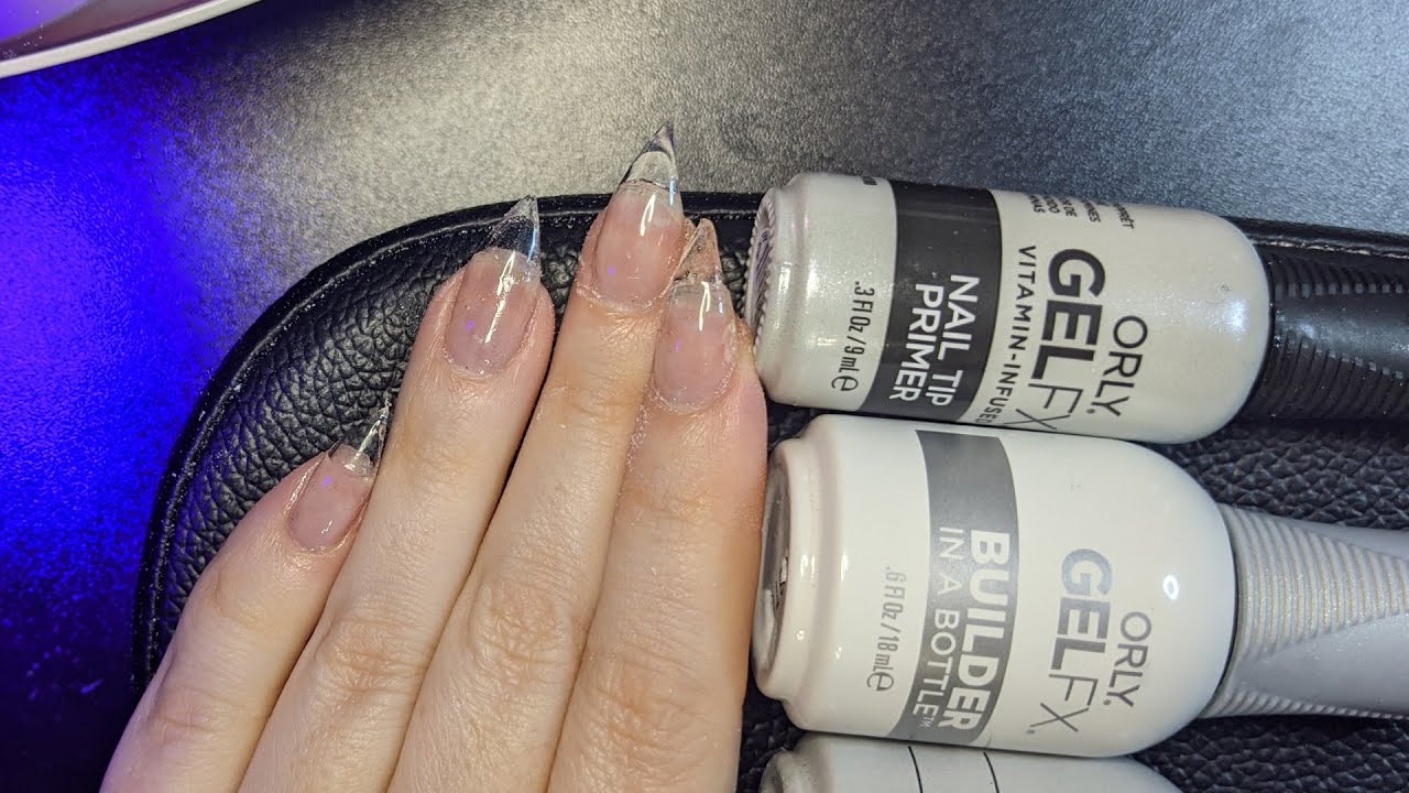 DIY Gel Nails at Home with Orly Builder in a Bottle & Apres Short Stiletto Tips #DIYNAILS | PHYRRA
