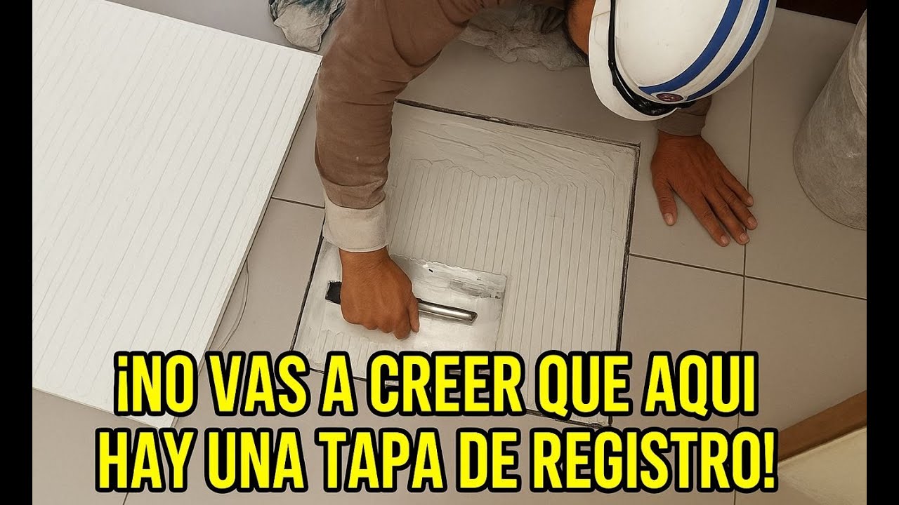 🔧 Cómo Colocar Cerámica en una Tapa de Registro (Pasa Desapercibida)
