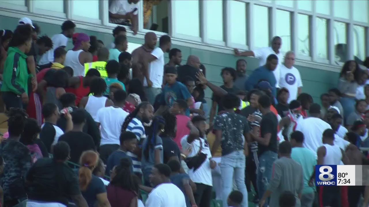 HS Football game fights
