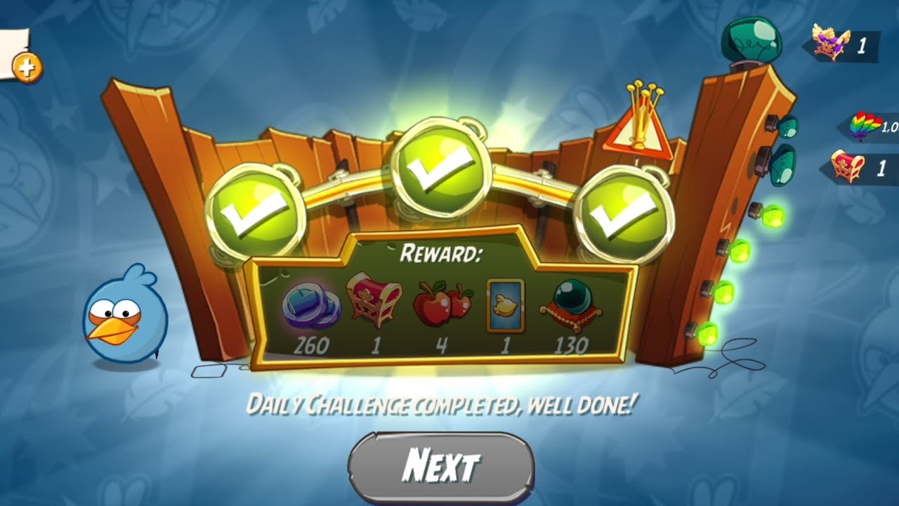 Ежедневное задание по Angry Birds 2 сегодня