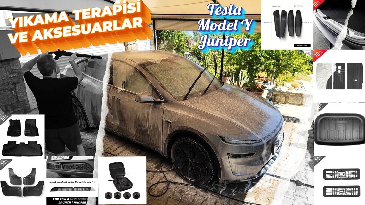 Yıkama Terapisi ve Aksesuarlar (Tesla Juniper Model Y SR)