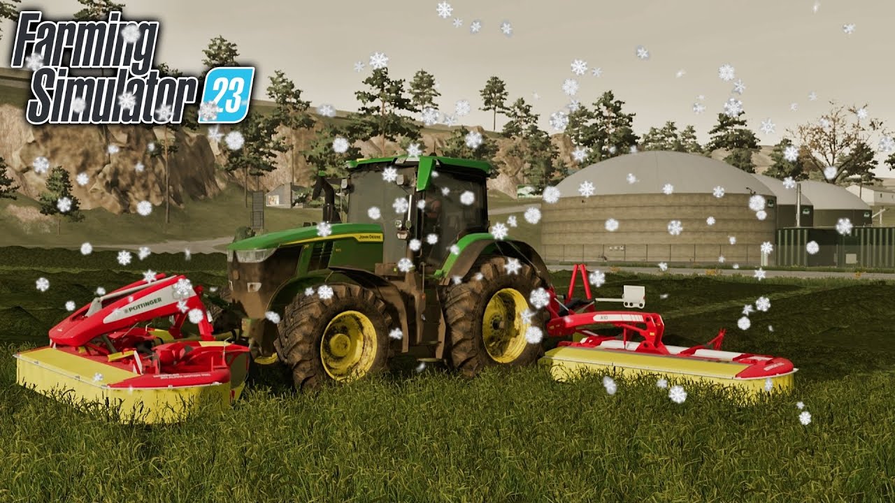 Grasswork In The Snow! (doesn't stick) | Farming Simulator 23