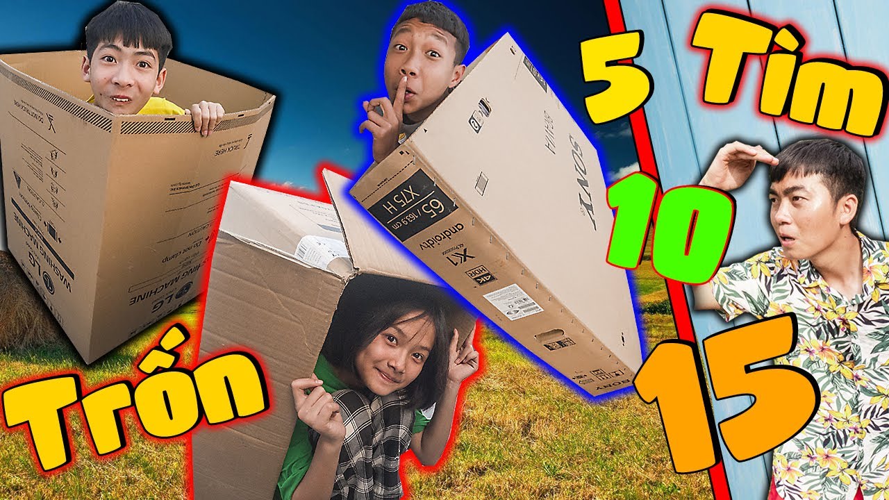 Thái Chuối | Người Cuối Cùng Còn Chơi Trốn Tìm Trong Thùng Giấy Carton - Hide And Seek
