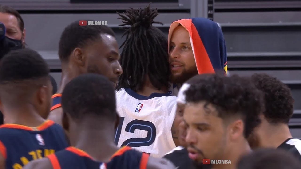Ja Morant gives his best respect to Steph Curry after game | GSW vs Grizzlies