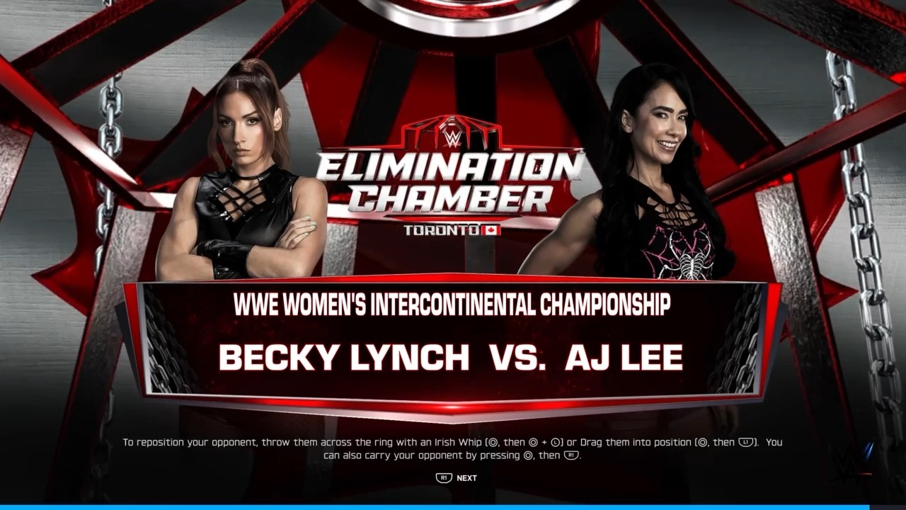 Elimination Chamber 2026 : AJ Lee vs. Becky Lynch(c) - WWE Women's IC Championship (WWE 2K26)