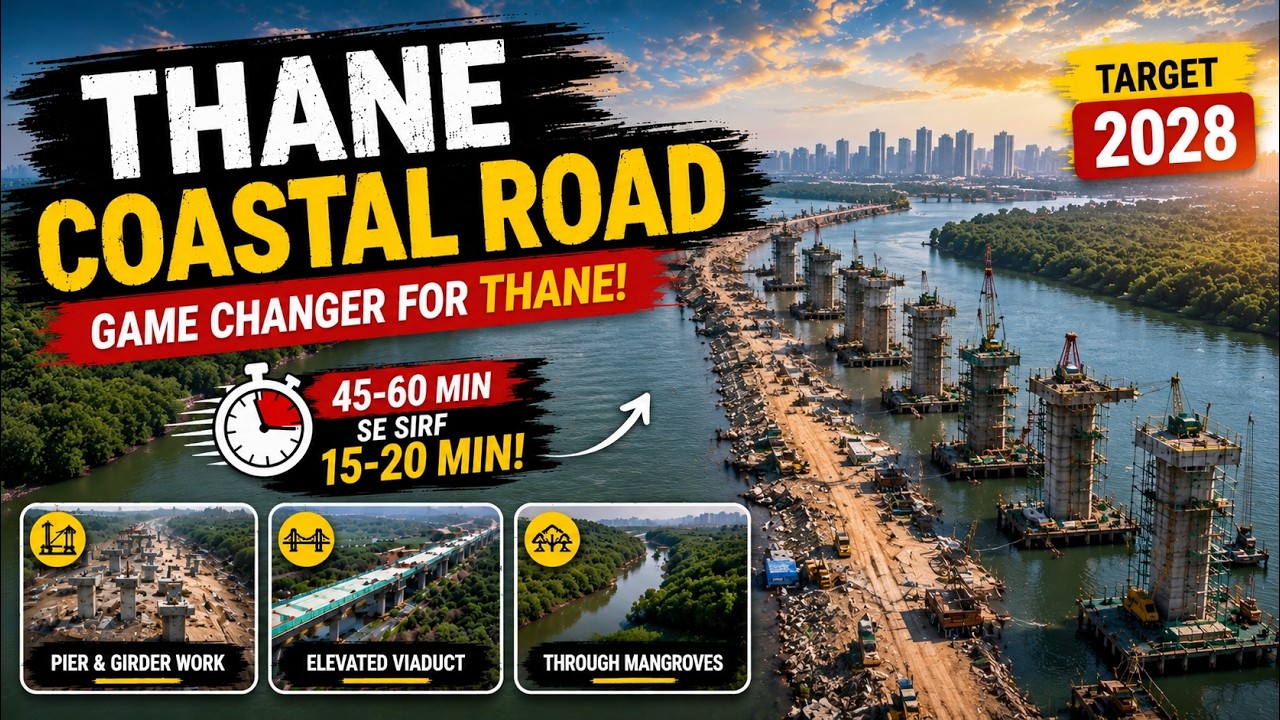 Thane Coastal Road Project Current Status 2026: Route Map & Live Ground Reality | Latest Update 2026