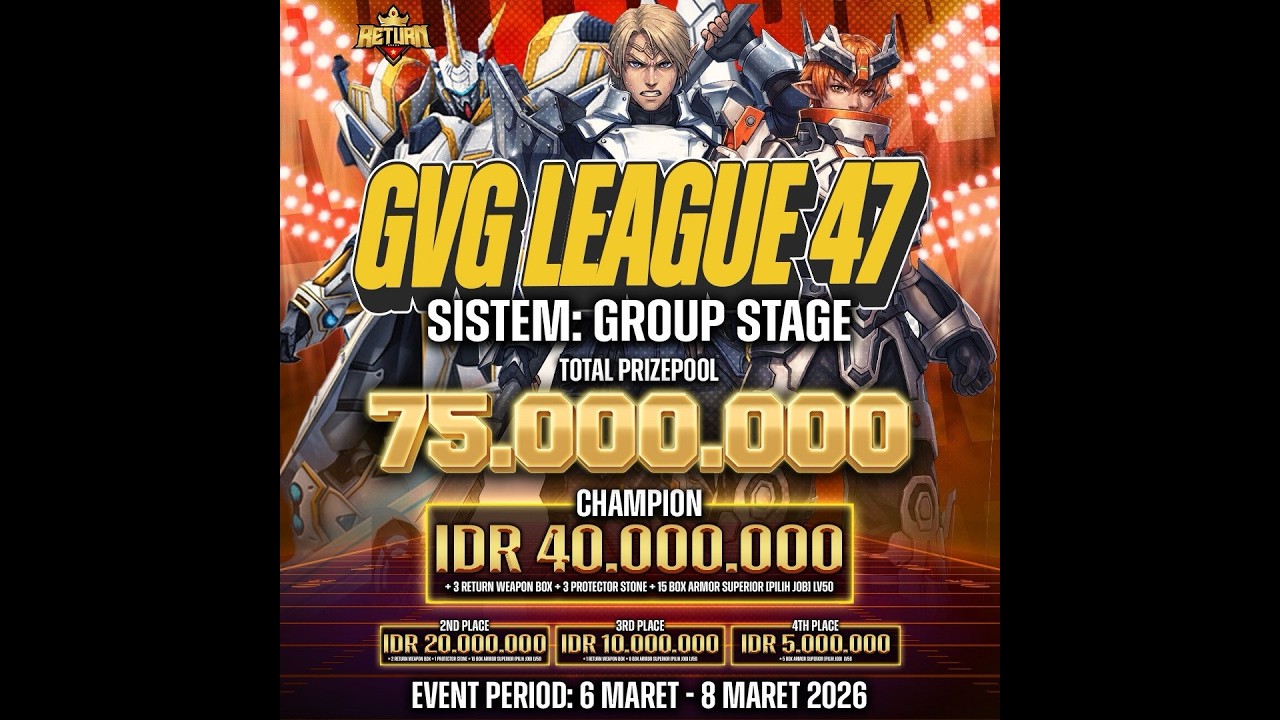 #39 | LAST GVG 47, 40 JT BUAT APA YAA ? |  #rfreturn50  #liverfonline #GOLDENGODS