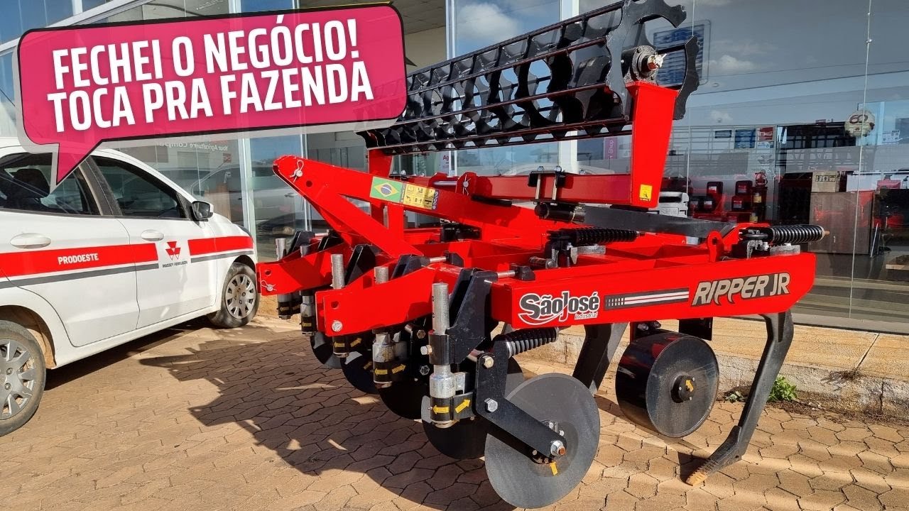ESCARIFICADOR NOVO PARA A FAZENDA. VAMOS RECUPERAR OS PASTOS E PREPARAR A TERRA PARA PLANTIO