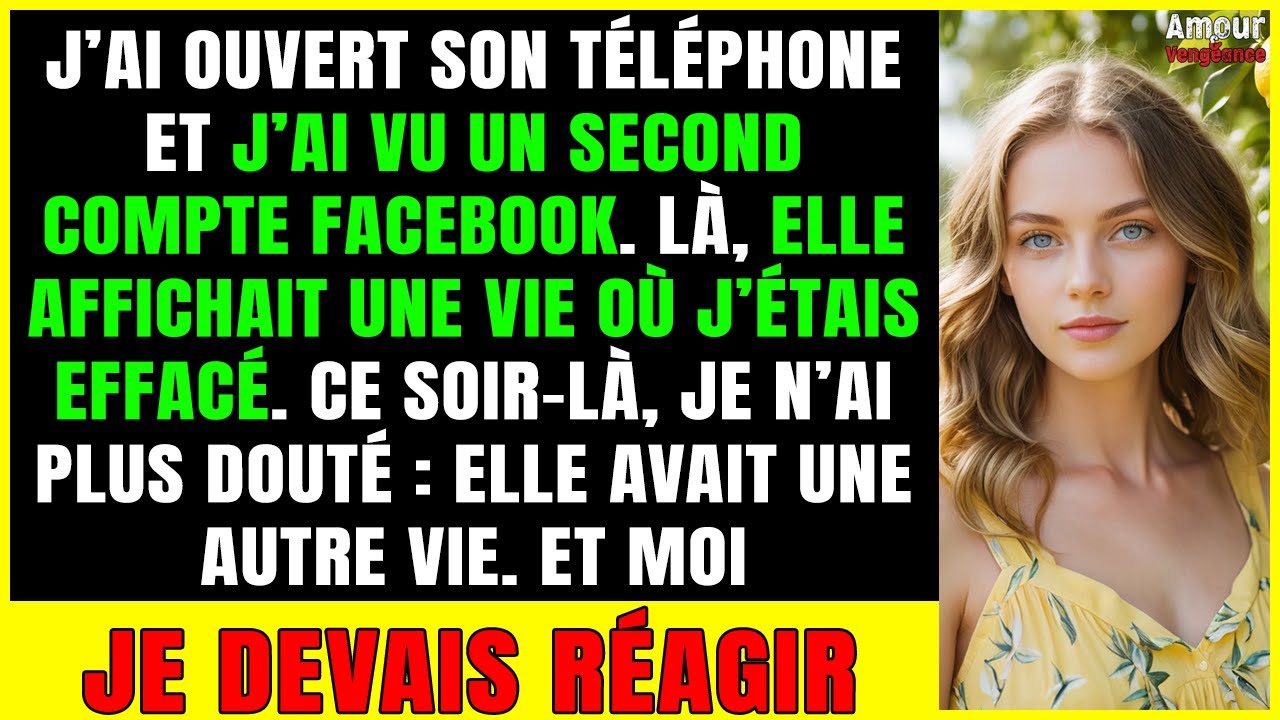 Elle a créé un SECOND Facebook… et j’ai découvert qu’elle vivait déjà MARIÉE…