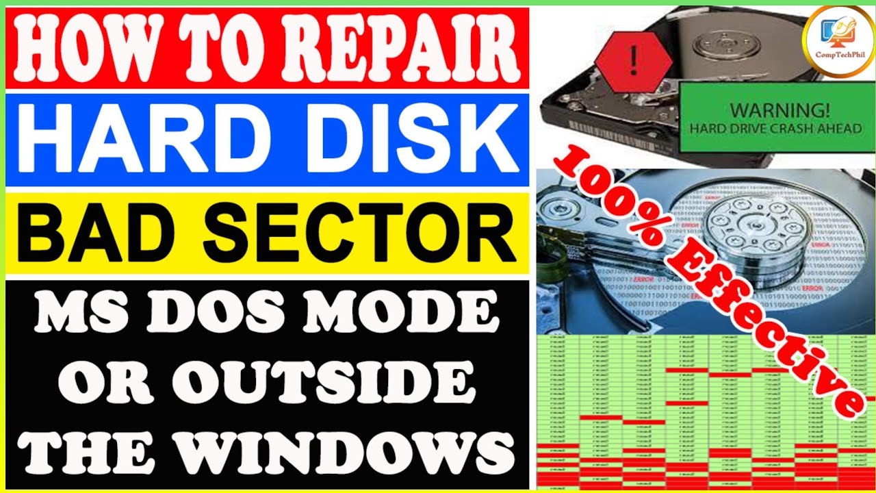 BAD SECTOR HARD DISK REPAIR in MS DOS or Outside the Windows 99.999% Effective | English