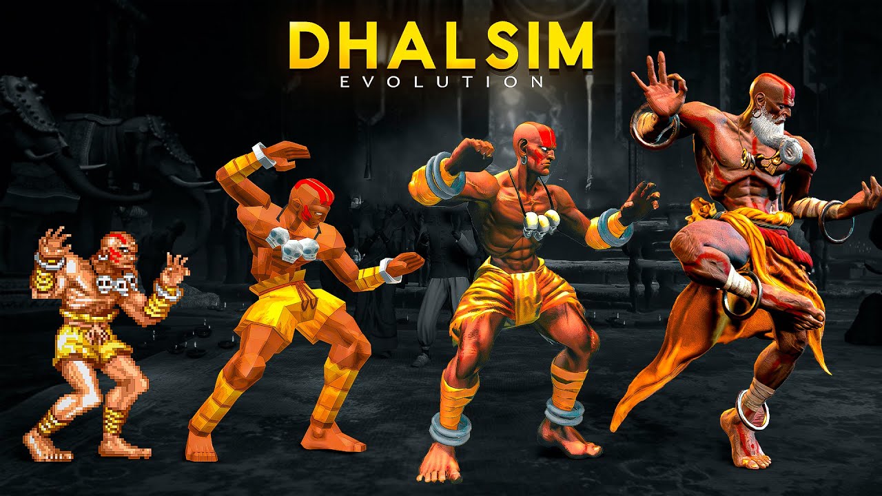 Evolution of DHALSIM in Street FIghter Games | 2K 60FPS