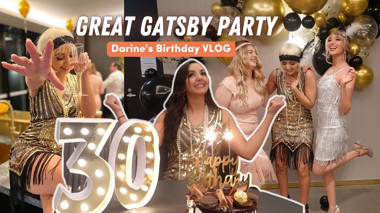 BIRTHDAY VLOG! | A Great Gatsby Party! |1920’s Costume Try On Haul | Beauty Spa Day Hair & Makeup