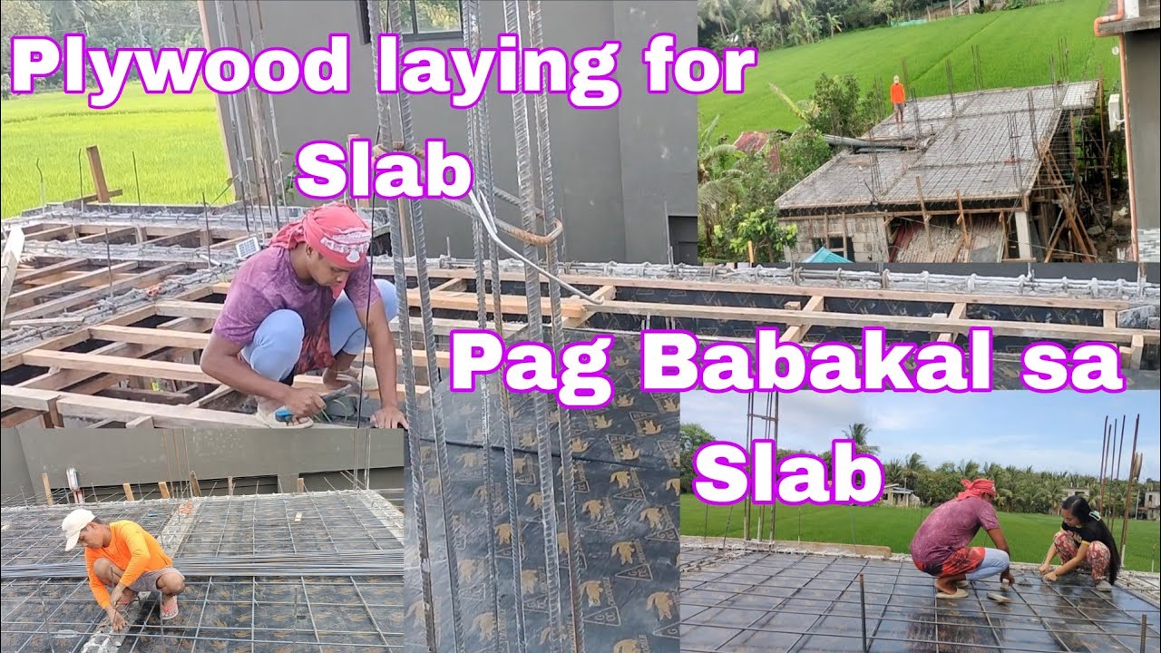 Day 22 Naglagay ng Plywood at Nag lagay ng Bakal sa Slab Vlog#726