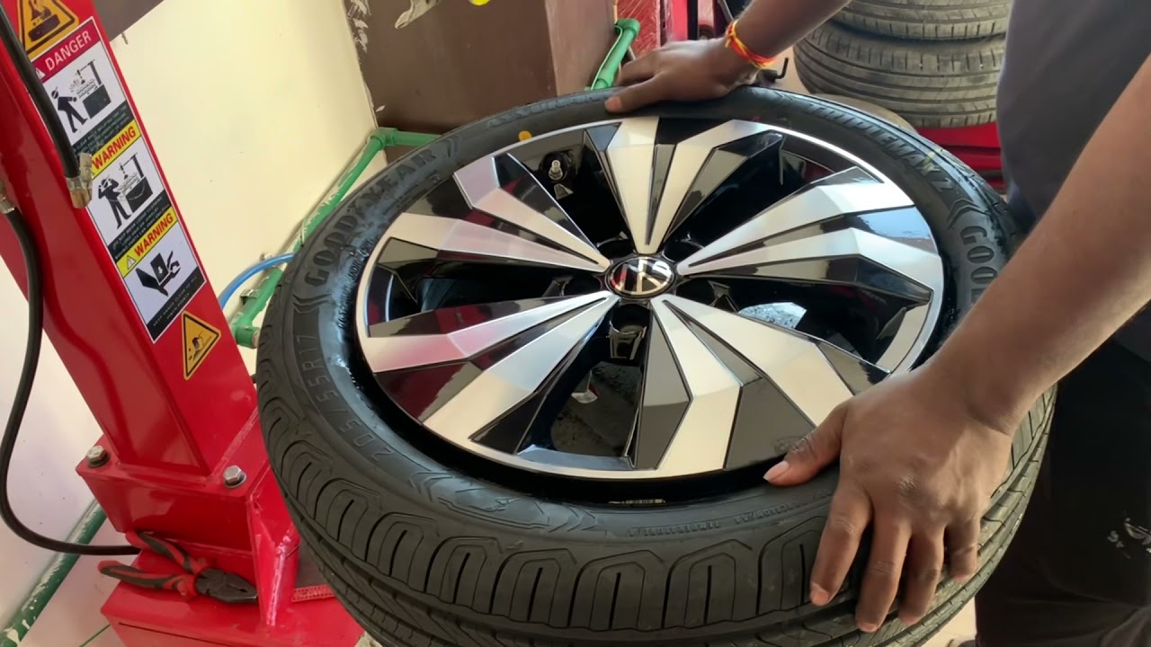 VW Taigun GT plus Alloy Upgrade| TPMS Installtion